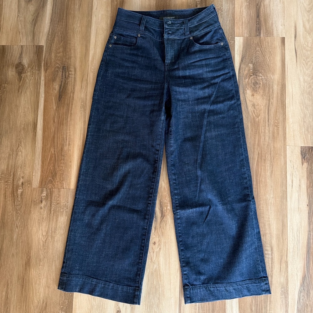 Liverpool Wide Leg Jeans in Dark Indigo